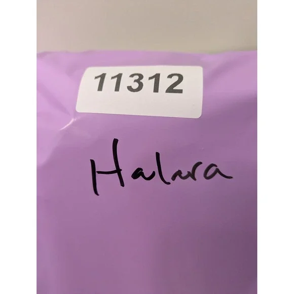 Halara Women's Size XL Crossover High Waisted Flare Leggings Dark Blue Denim NWT - Picture 9 of 9